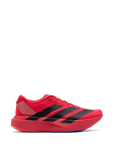Sneakerși Adidas Adizero alergare cu motiv cu inimi de catifea cord roșu