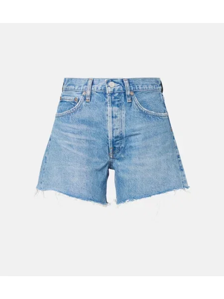 Szorty jeansowe Agolde niebieskie