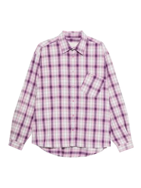 Kostkovaná košile Erl fialová