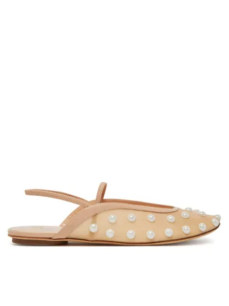 Балеринки Weekend Max Mara SONNI с отворена бежово