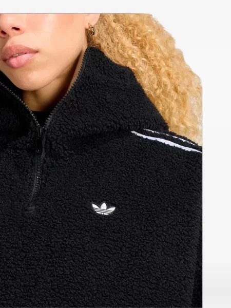 Fleece τρέξιμο hoodie Adidas μπλε