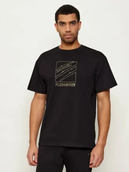 Plein Sport Tricou Scratch Logo negru