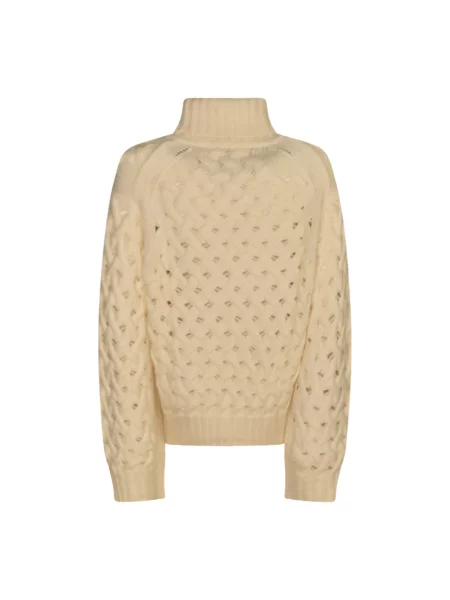 Sweter z golfem Parosh do golfa beżowy