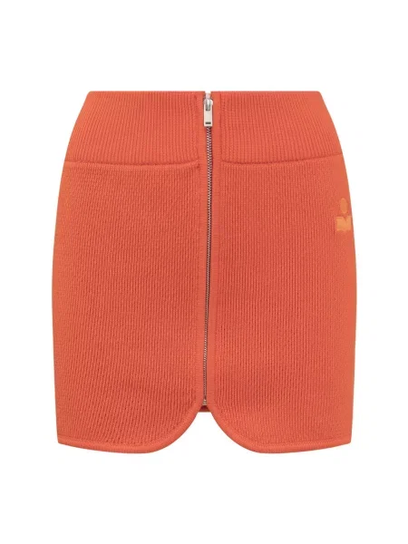Spódnica mini Marant Etoile pomarańczowa