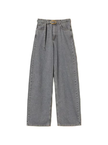 Blugi Twinset cu 5 buzunare gri