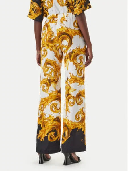 Versace Jeans Couture Hlače iz tkanine Pisana