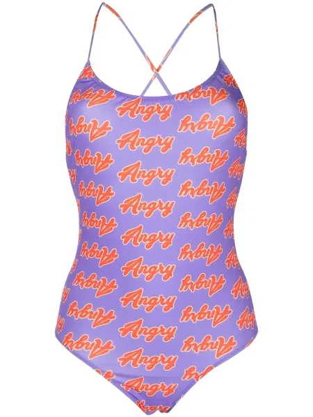 Costum de baie întregi Natasha Zinko cu imagine violet