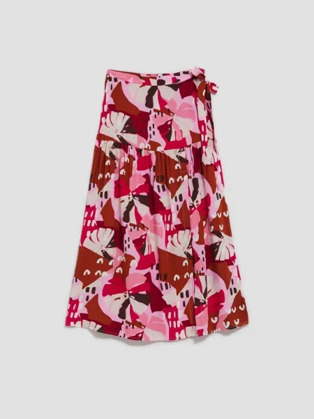 Fustă Marisse asimetrică maro