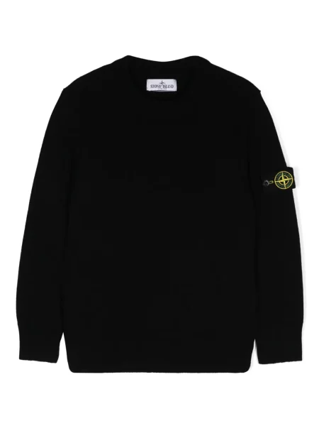 Sweter dziecięcy Stone Island czarny