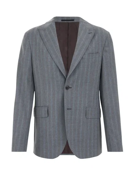 WE Fashion Sako hnědá / světle / tmavě šedá