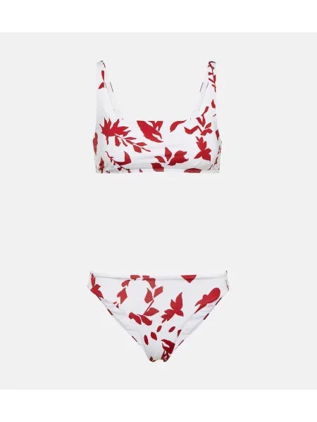 Bikini Emilia Wickstead cu imagine roșu