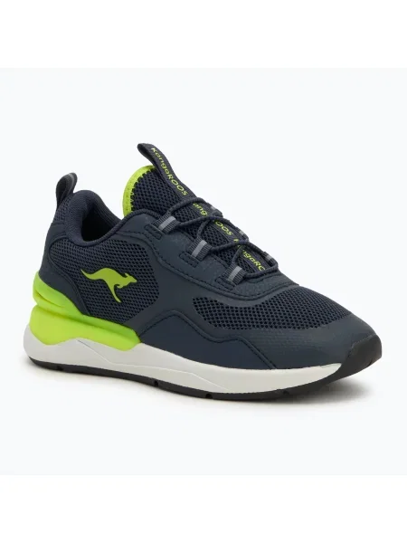 Детски обувки KangaROOS KD-Road dark navy/lime синьо