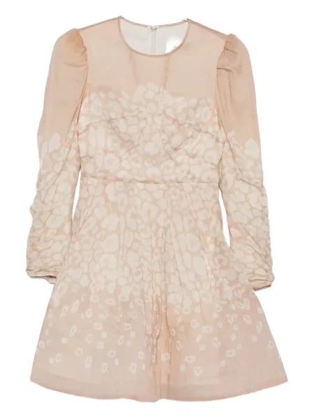 Rochie maxi Malina cu imagine cu model leopard lungă