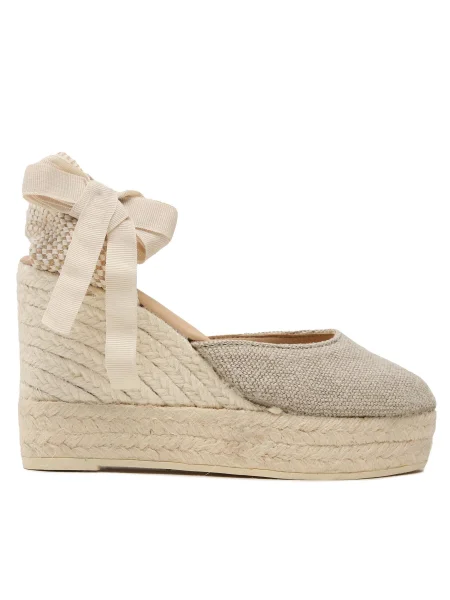 Espadrile Manebi Wedge Espadrilles O WV bej