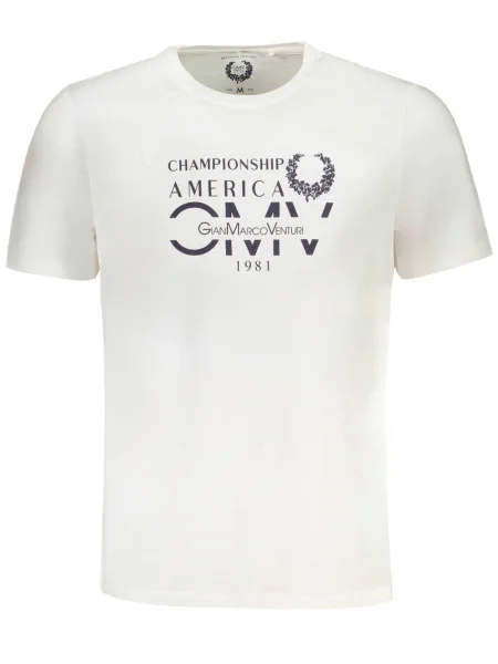 Tricou Gian Marco Venturi scurt alb
