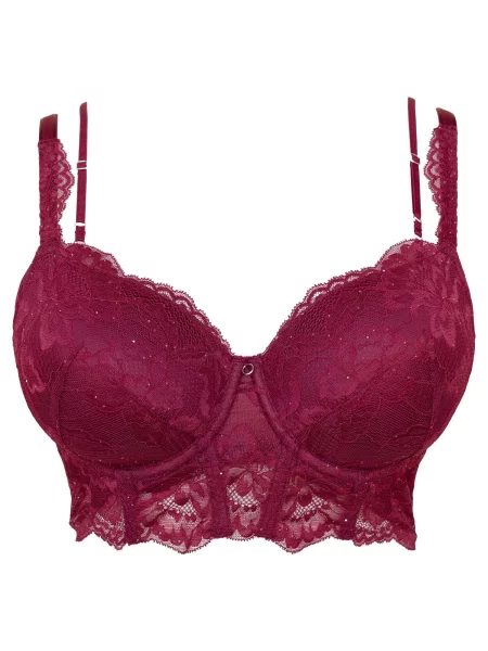 SugarShape Sutien bordeaux roșu