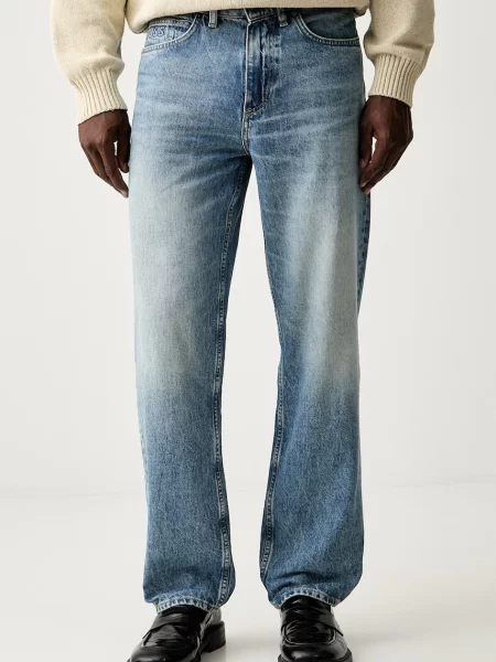 BOSS Orange blugi relaxed fit pentru bărbați KEYES albastru