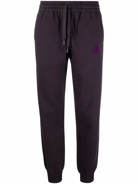 Spodnie Isabel Marant Etoile do biegania z autografem szare