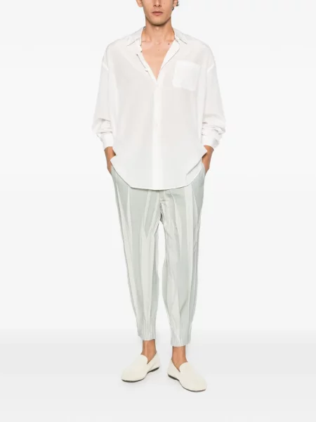 Pantaloni Issey Miyake Men conici verde