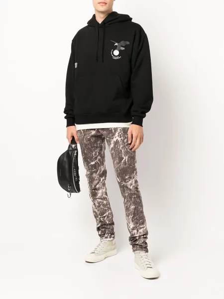 Skinny fit traperice Purple Brand s printom ljubičasta