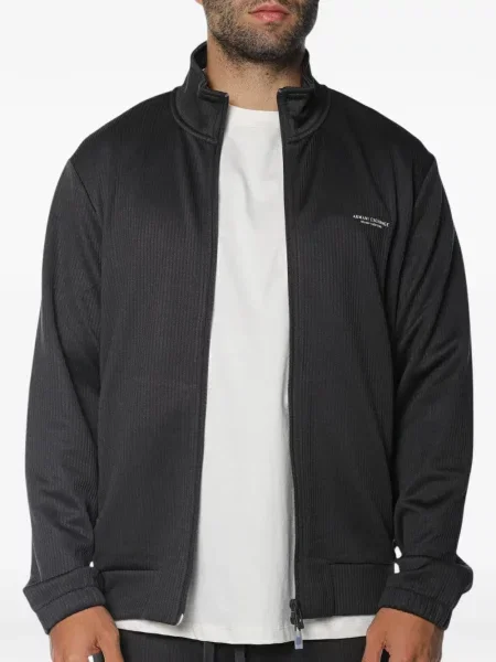 Hanorac Armani Exchange tricotate cu imagine negru