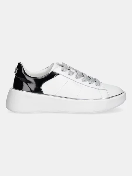 Sneakersy Twinset skórzane białe