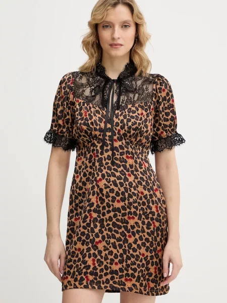 Never Fully Dressed rochie Cherry Mini Lyla mini drept maro