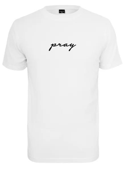 Mister Tee Tricou Pray' alb