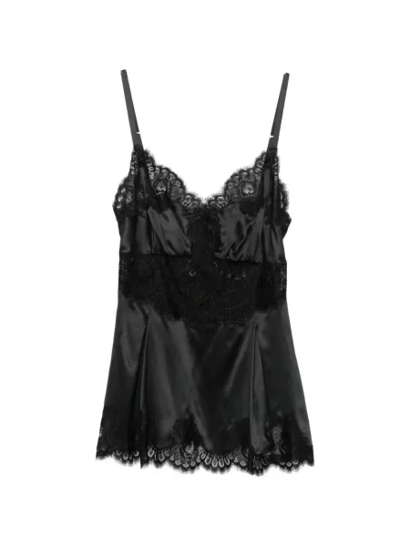 Top Dolce & Gabbana din satin negru