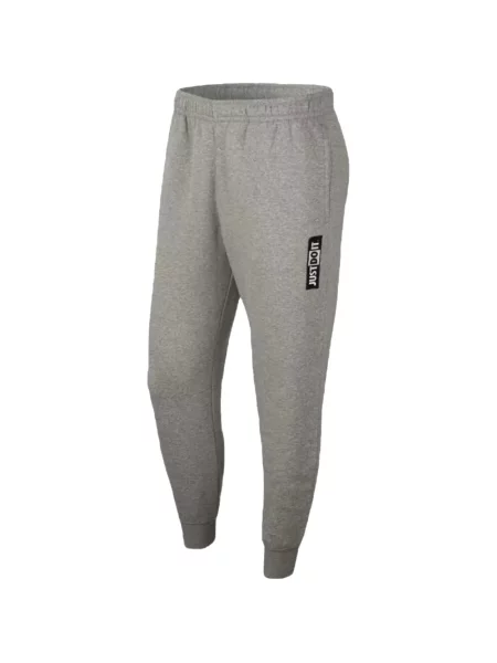 Pantaloni Nike din fleece alergare cu broderie negru