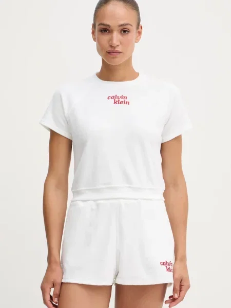 Calvin Klein Jeans tricou pentru femei cu alb