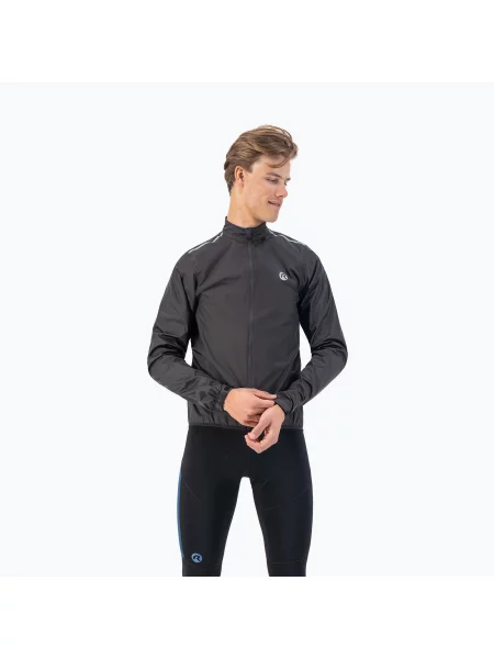Мъжко яке за колоездене Rogelli Core black черно