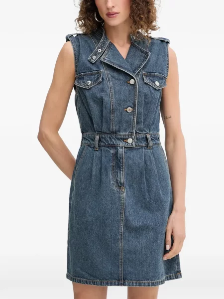 Rochie mini Morgan fără mâneci albastru