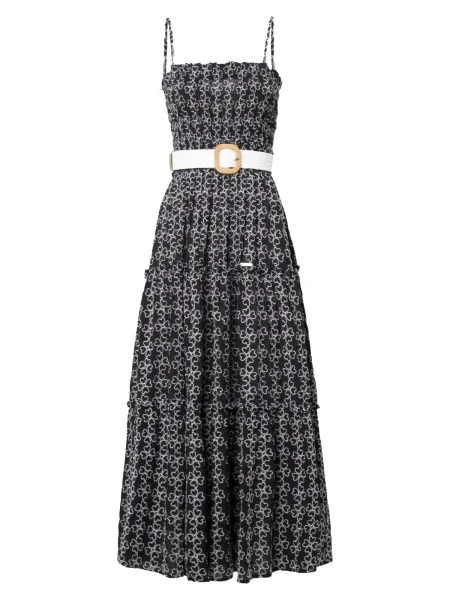 Influencer Šaty černá bílá