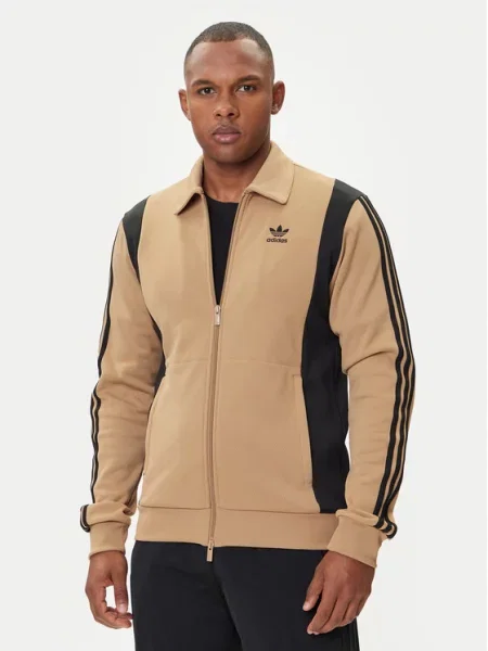 Μπουφάν adidas Adicolor Panel Track Top Cardboard S μπεζ