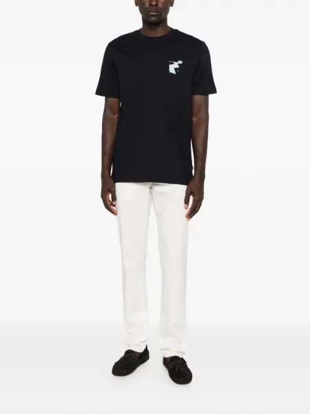 Tricou Boss cu imagine albastru