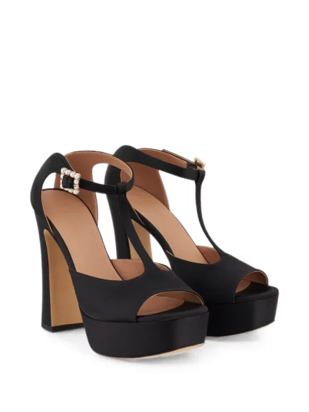 Сандали Malone Souliers с перли на платформе черно