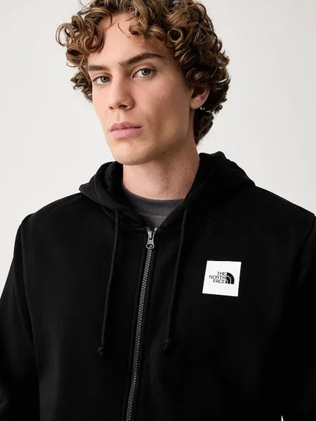 The North Face кофта на застібці з капюшоном з бавовною Box Regular