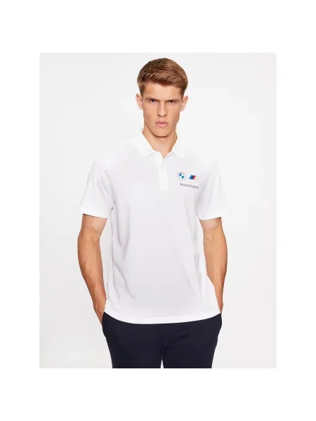 Puma Polo majica Bmw Mms Ess Regular Fit bela