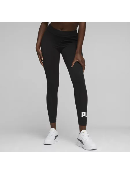 PUMA legginsy z logo Essentials Odzież S czarny