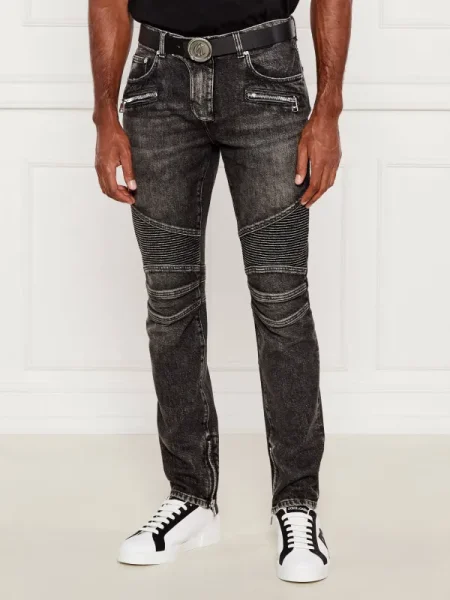 Balmain Blugi BIKER gri