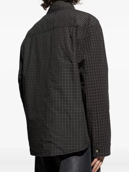 Geacă Moschino în carouri negru