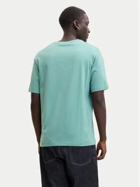 JACK & JONES Póló tengerészkék / türkiz fehér