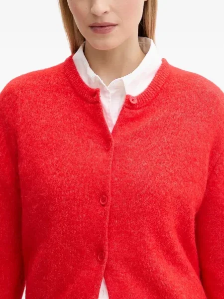 Cardigan Samsøe Samsøe tricotate roșu