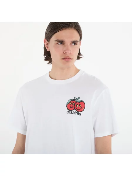 T-shirt AllSaints Mutual Ss Crew T-Shirt Ashen White M λευκό