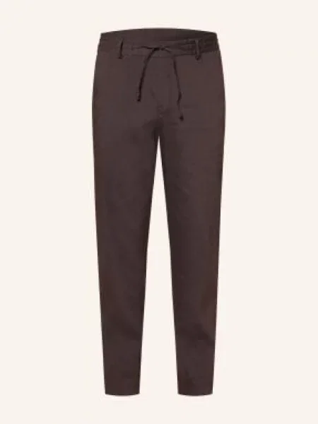 Zúžené chinos Boss hnědé