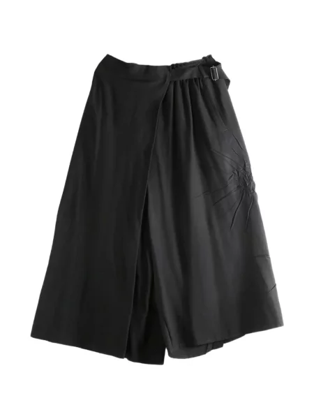 Φούστα Yohji Yamamoto κρουαζέ μαύρο