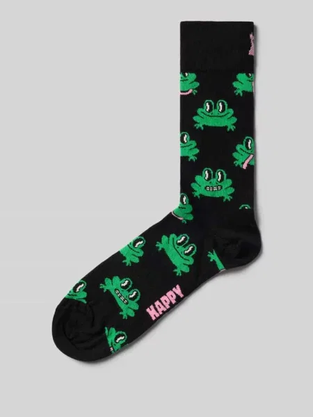 Skarpety Happy Socks z nadrukiem czarne