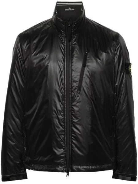 Ușor geacă Stone Island cu strasuri negru