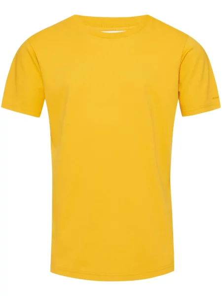 Tricou Orlebar Brown cu broderie portocaliu